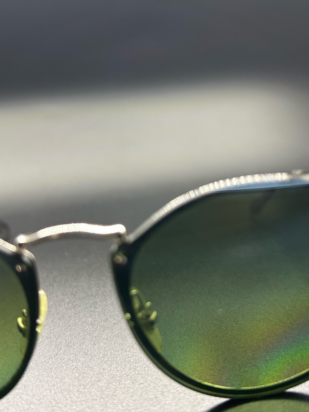 Ray-Ban Women's Round Metal Sunglasses - Green Lenses, Silver Framer - Picture 7 of 8
